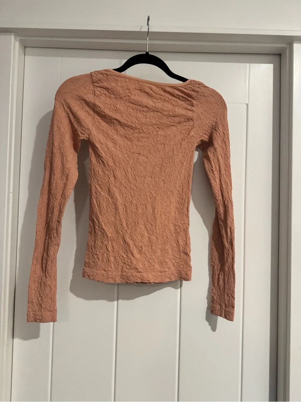 FREE PEOPLE Have it All Seamless Square Neck Long Sleeve Top in Smoke Rose